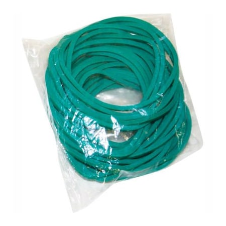 Fabrication Enterprises CanDo Rubber Band Hand Exerciser, Additional Latex Free Bands Only, Green, 25/Pack 10-1853